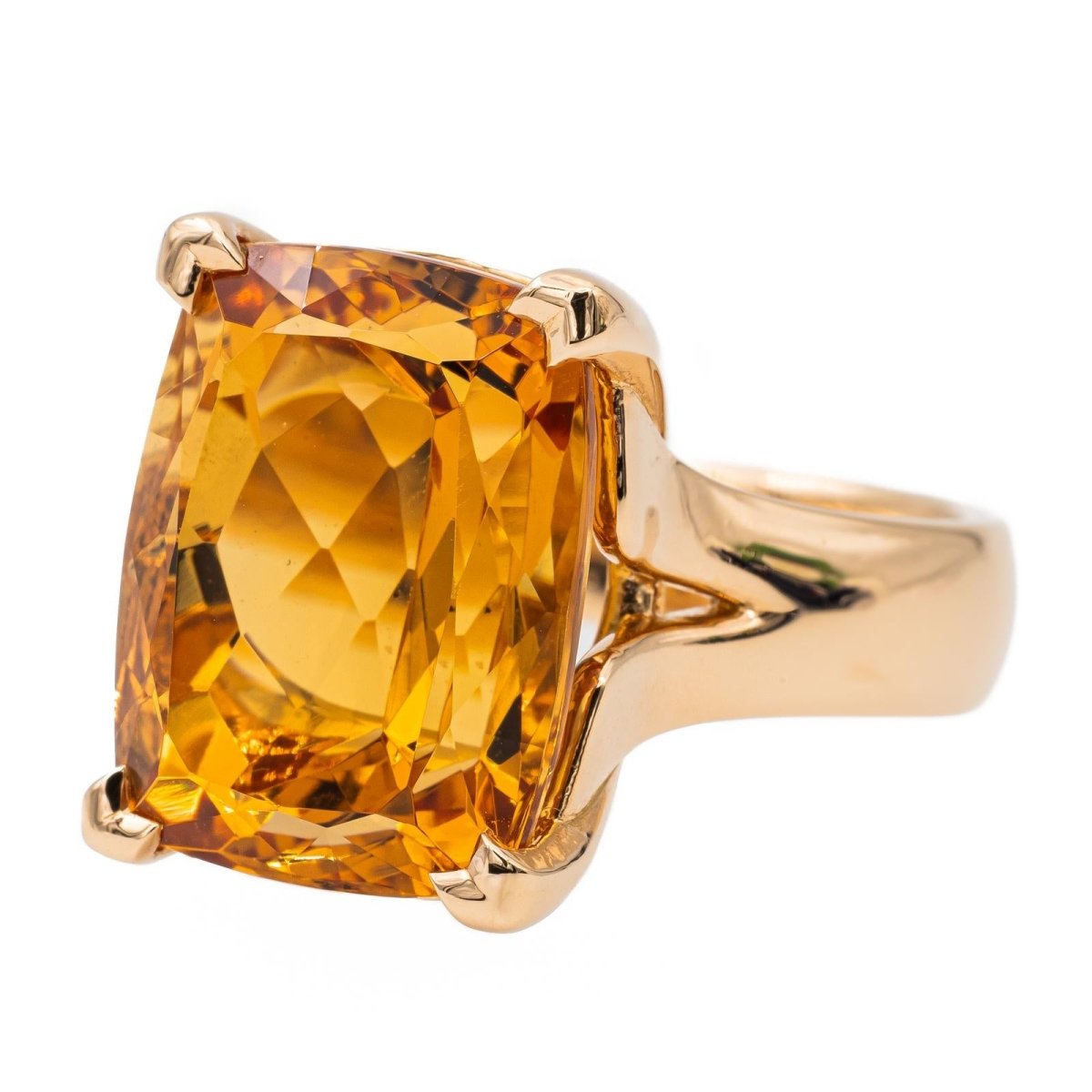 Bague Cocktail Or jaune Topaze - Castafiore