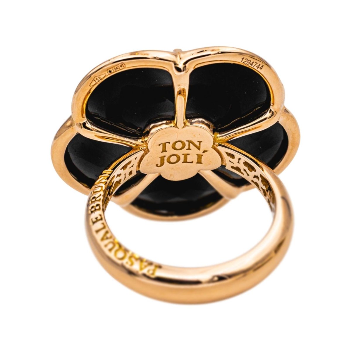 Bague Cocktail PASQUALE BRUNI en or rose, onyx et diamants - Castafiore