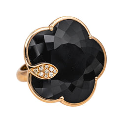 Bague Cocktail PASQUALE BRUNI en or rose, onyx et diamants - Castafiore