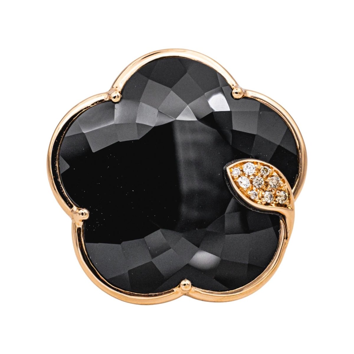 Bague Cocktail PASQUALE BRUNI en or rose, onyx et diamants - Castafiore