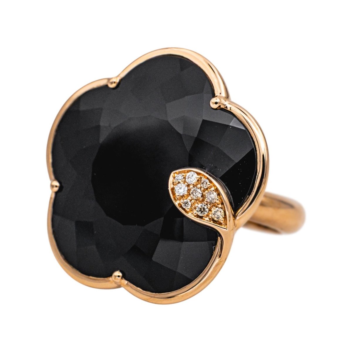 Bague Cocktail PASQUALE BRUNI en or rose, onyx et diamants - Castafiore