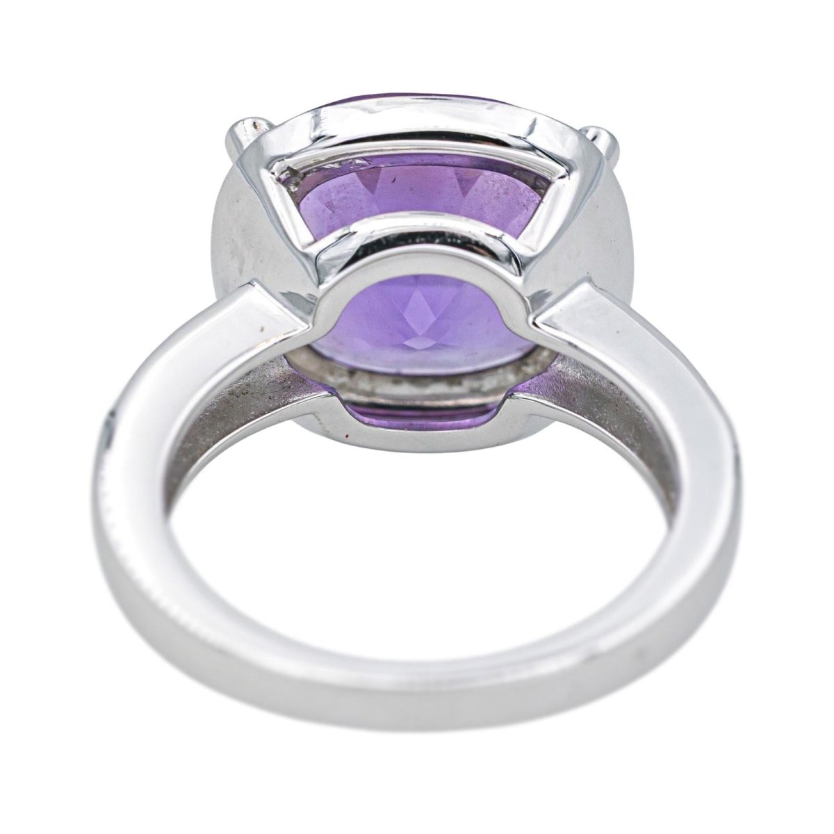 Bague Cocktail POIRAY "Filles Antik" en or blanc, améthyste et diamants - Castafiore