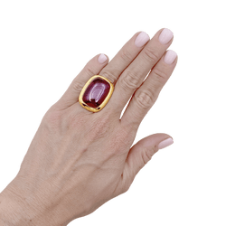 Ring Pomellato, "Cardinale", yellow gold, tourmaline.