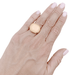 Bague Cocktail POMELLATO "Cipria" en or rose et quartz - Castafiore