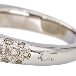 Bague Cocktail POMELLATO "Luna" en or blanc, pierre de lune et diamants - Castafiore