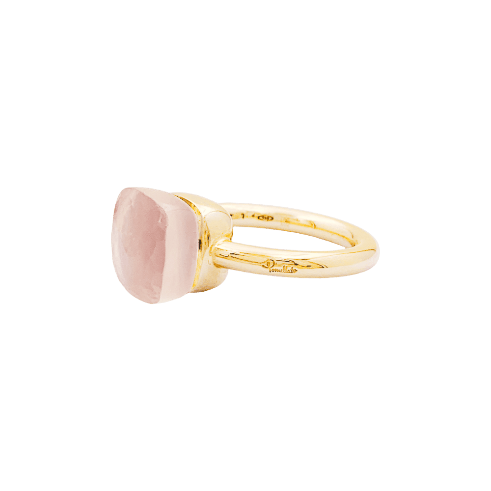 Ring Pomellato, "Nudo Classic", two golds, rose quartz.