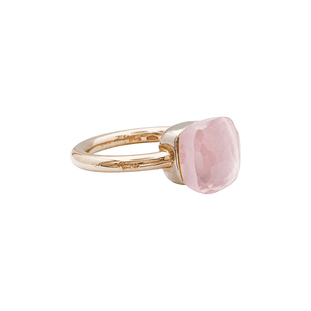 Bague Cocktail POMELLATO "Nudo Classic" en or rose, or blanc et quartz - Castafiore