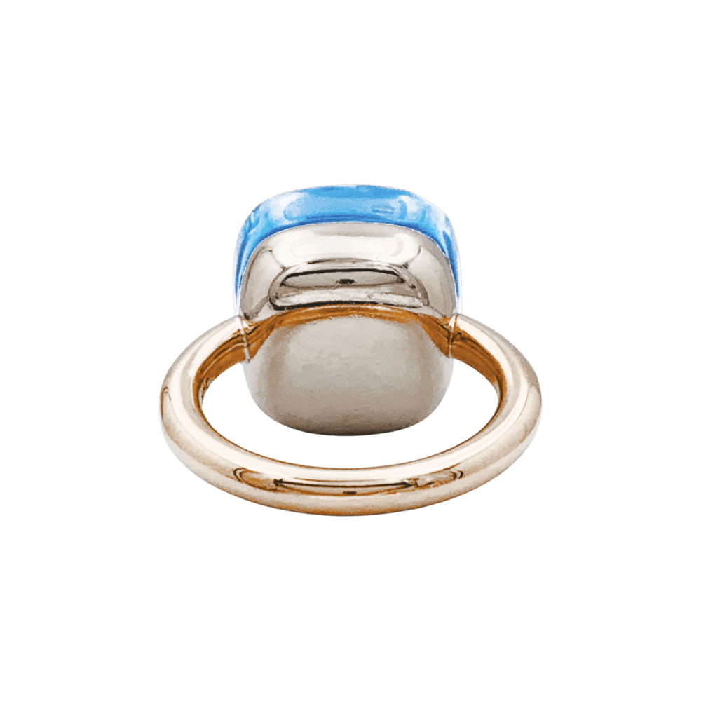 Bague Cocktail POMELLATO "Nudo Maxi" en or rose, or blanc et topaze - Castafiore