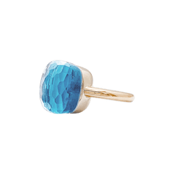 Bague Cocktail POMELLATO "Nudo Maxi" en or rose, or blanc et topaze - Castafiore