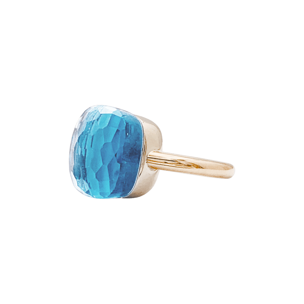 Bague Cocktail POMELLATO "Nudo Maxi" en or rose, or blanc et topaze - Castafiore