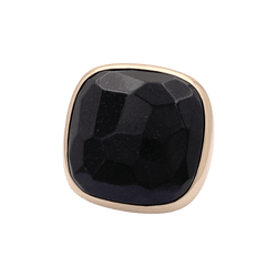 Bague Cocktail POMELLATO "Victoria" en or rose et jais - Castafiore