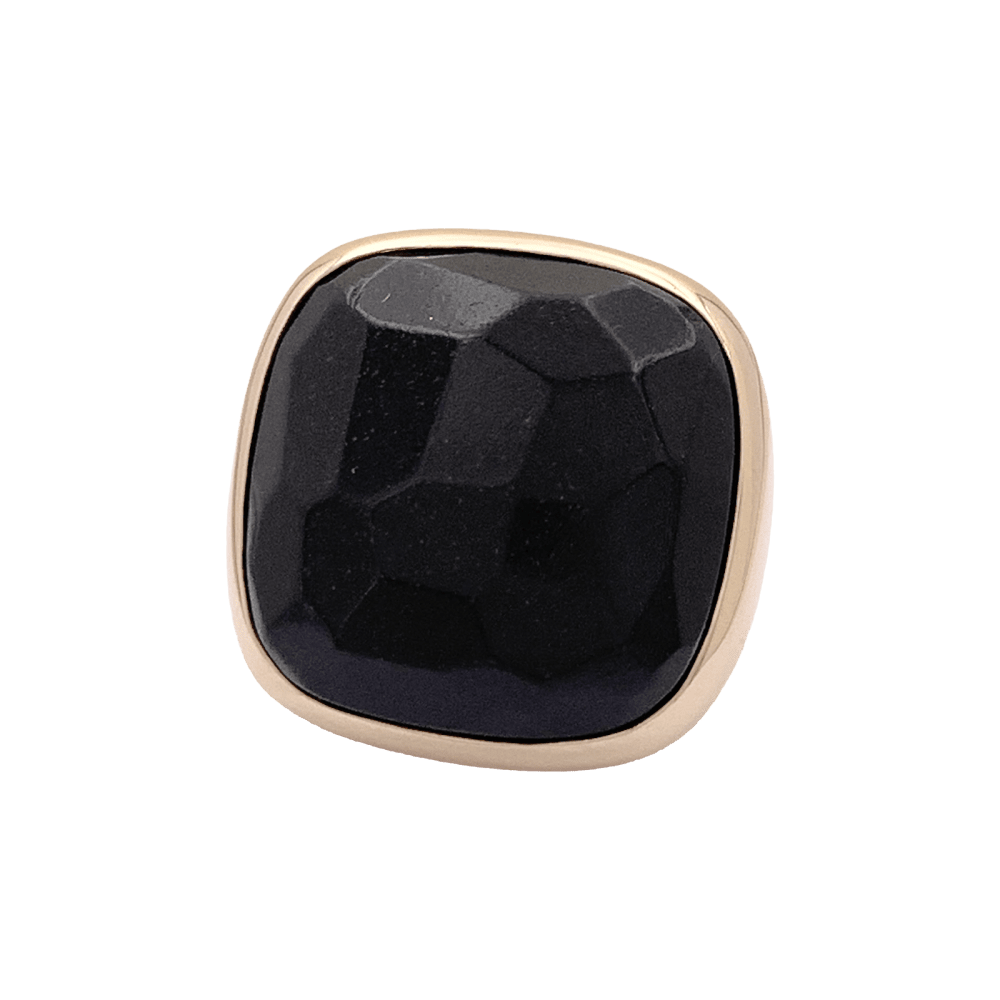 Bague Cocktail POMELLATO "Victoria" en or rose et jais - Castafiore