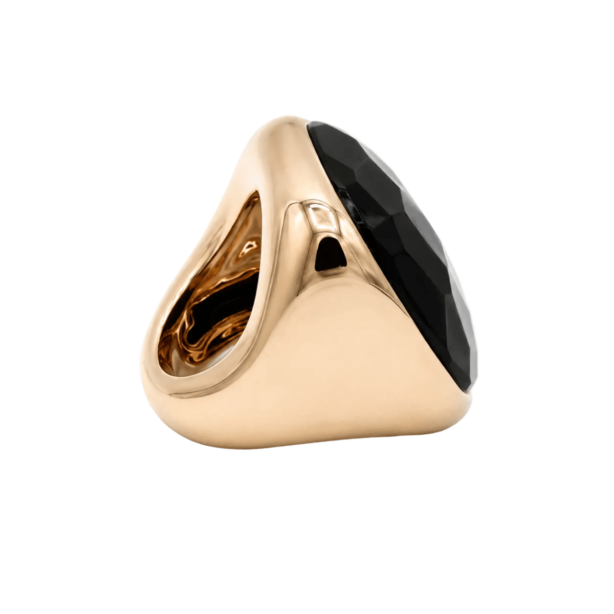 Bague Cocktail POMELLATO "Victoria" en or rose et jais - Castafiore