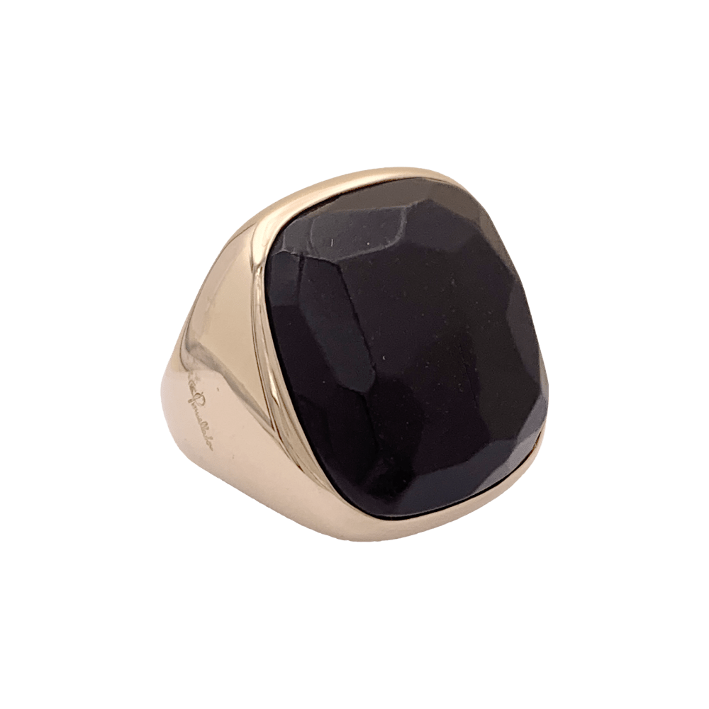 Bague Cocktail POMELLATO "Victoria" en or rose et jais - Castafiore