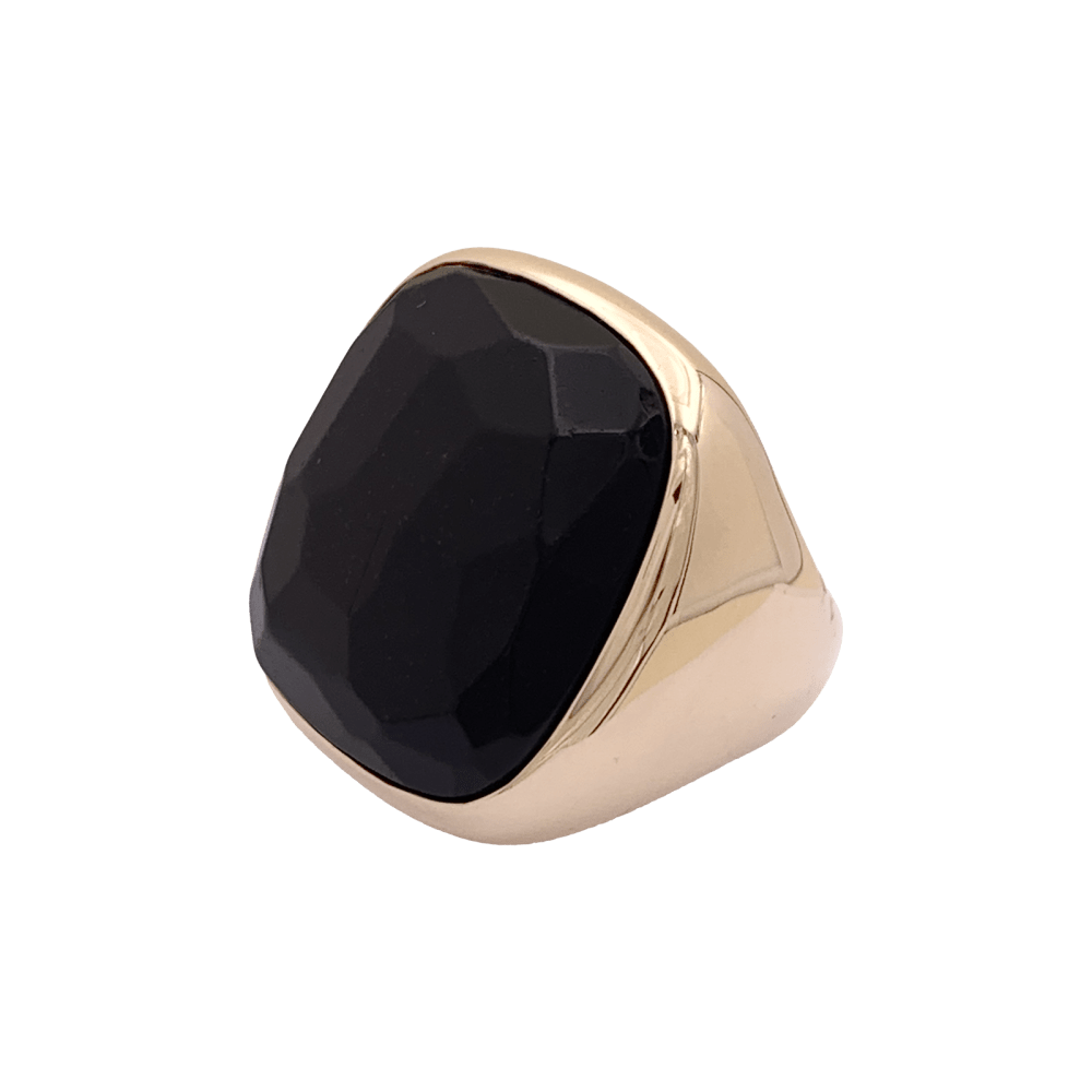 Bague Cocktail POMELLATO "Victoria" en or rose et jais - Castafiore