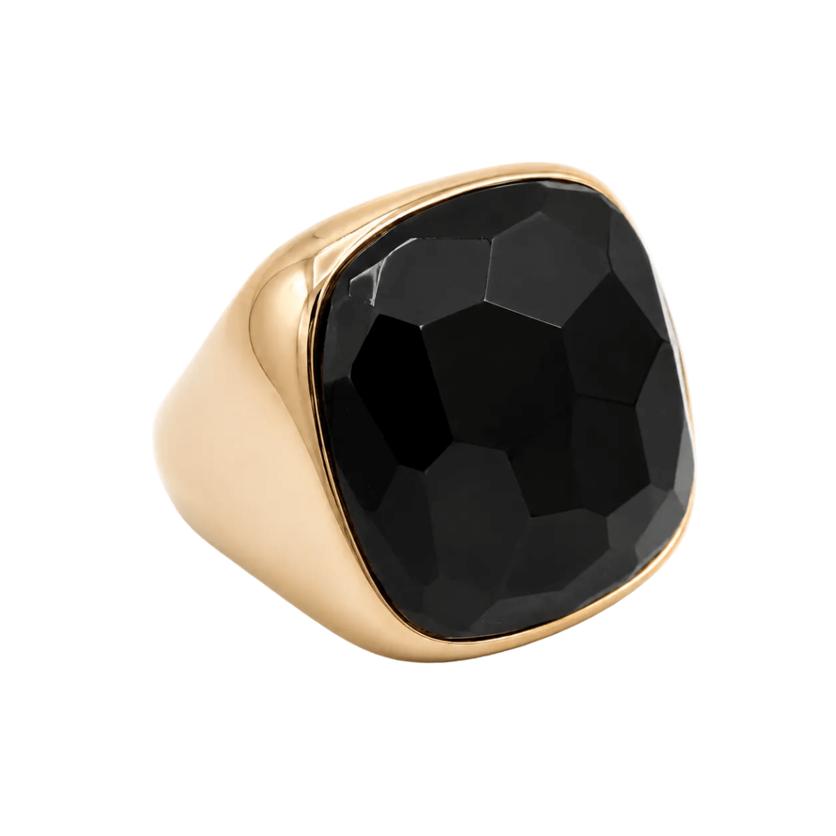 Bague Cocktail POMELLATO "Victoria" en or rose et jais - Castafiore