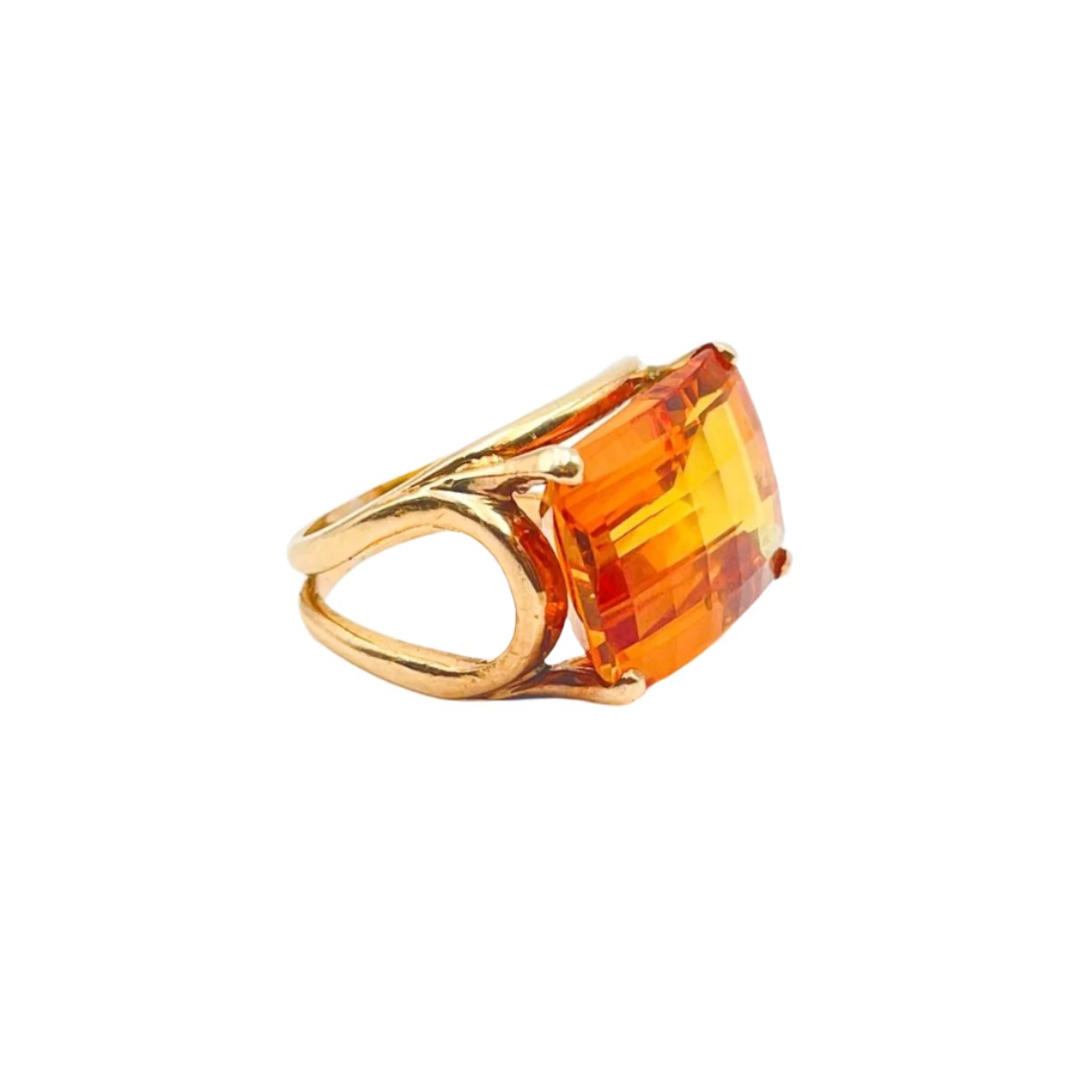 Bague Cocktail Saphir Jaune