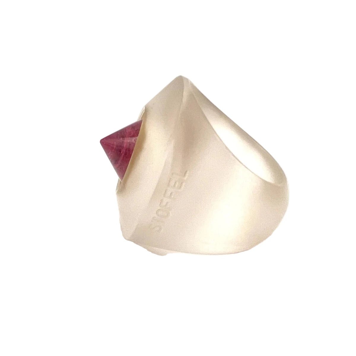 Bague Cocktail STOFFEL en or jaune, tourmaline et quartz - Castafiore