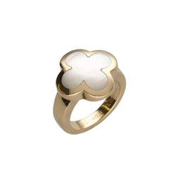 Bague Cocktail VAN CLEEF & ARPELS. "Pure Alhambra" en or jaune - Castafiore