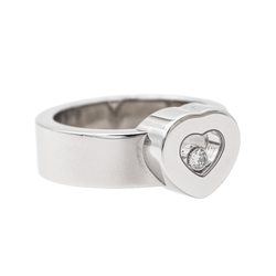 Bague Coeur Happy Diamonds Chopard en or blanc et diamant - Castafiore