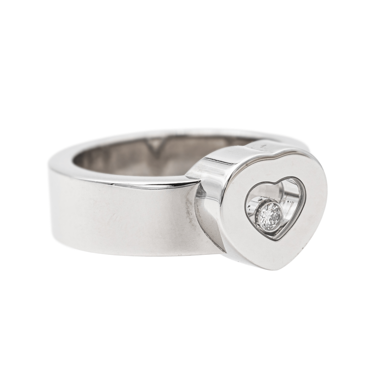 Bague Coeur Happy Diamonds Chopard en or blanc et diamant - Castafiore