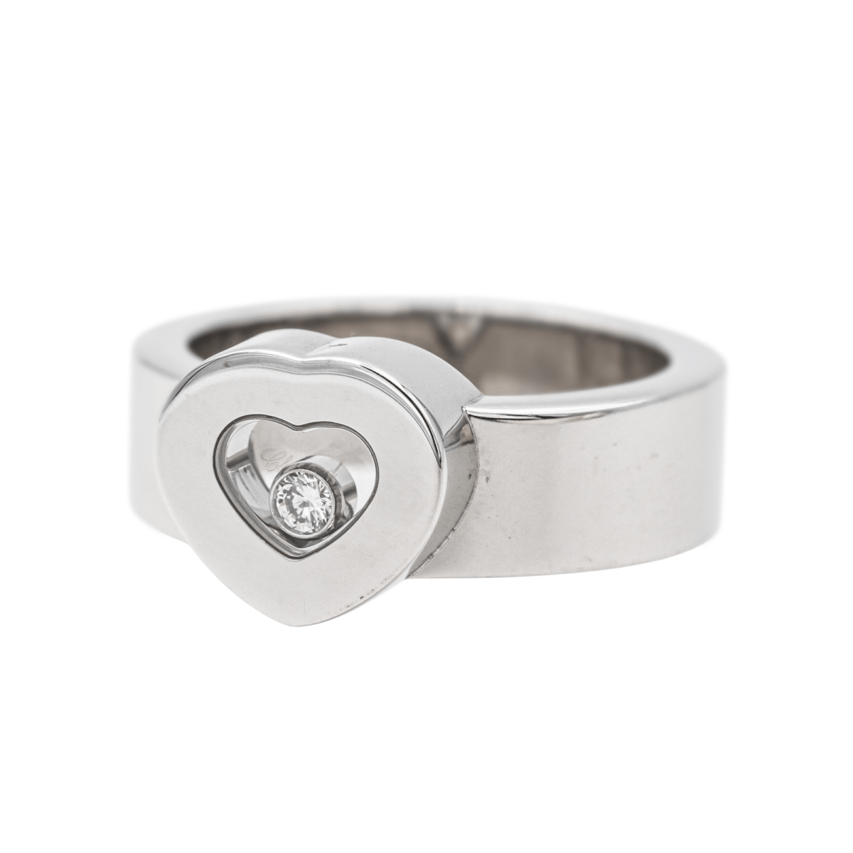 Bague Coeur Happy Diamonds Chopard en or blanc et diamant - Castafiore