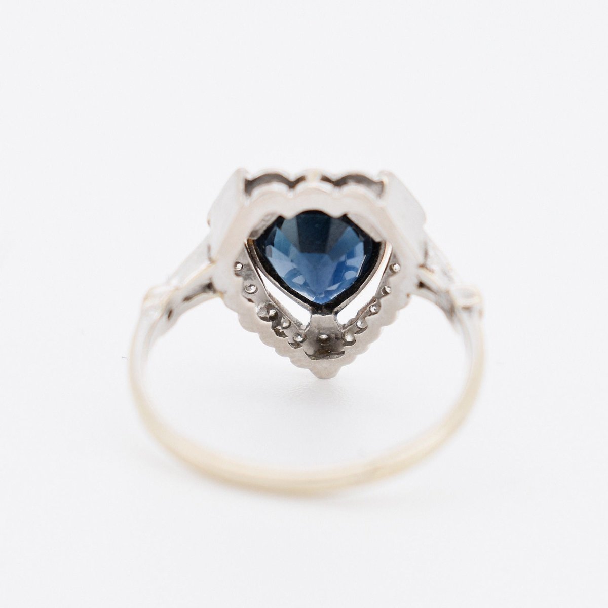 Bague Coeur Saphir et Diamants - Castafiore