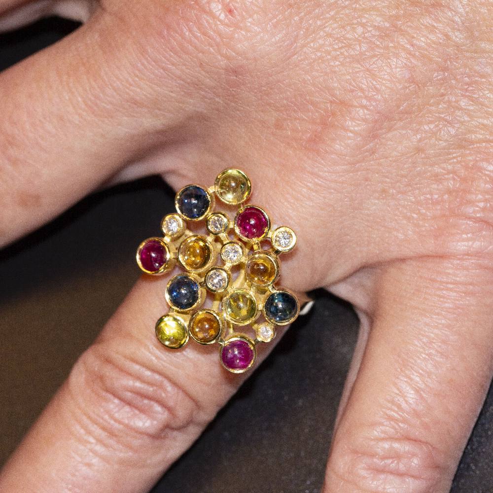 Bague COLOR BUBBLES en or et diamants - Castafiore