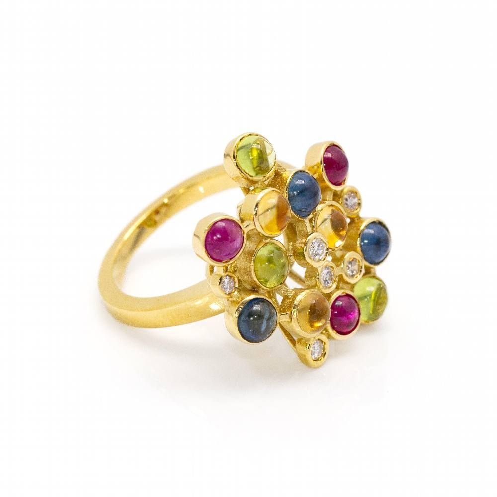 Bague COLOR BUBBLES en or et diamants - Castafiore