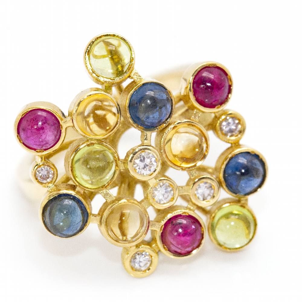 Bague COLOR BUBBLES en or et diamants - Castafiore