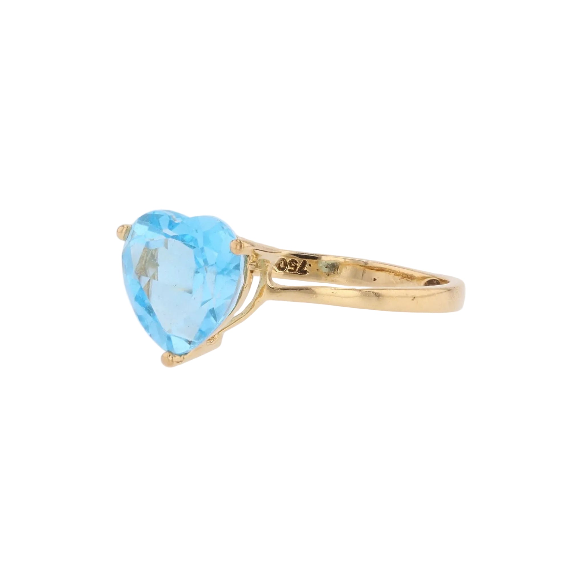 Ring cur topaz yellow gold