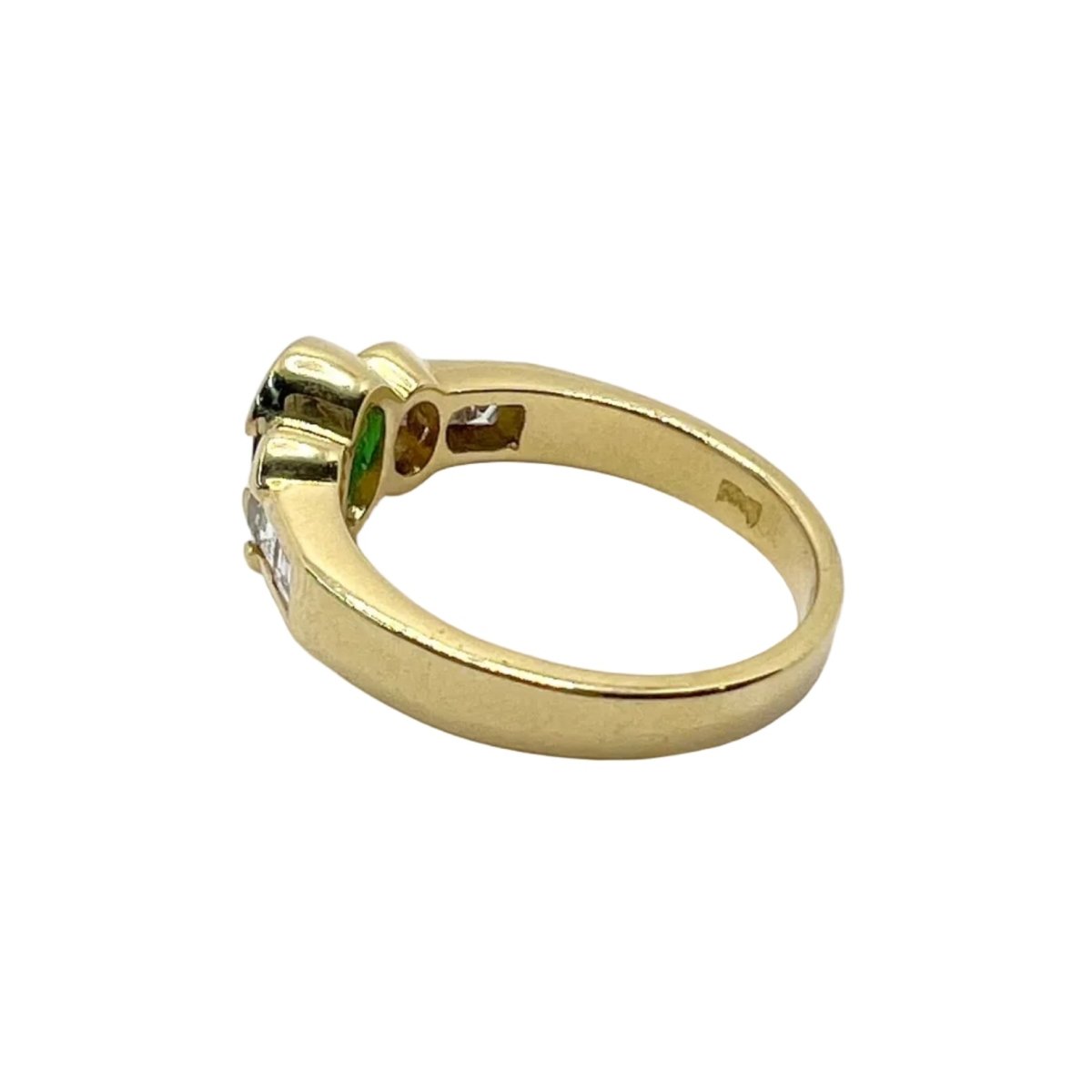 Bague DAMIANI en or jaune, émeraude et diamants - Castafiore