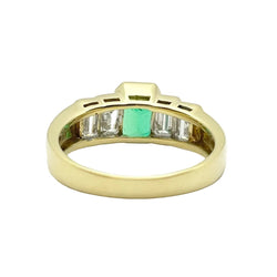 Bague DAMIANI en or jaune, émeraude et diamants - Castafiore