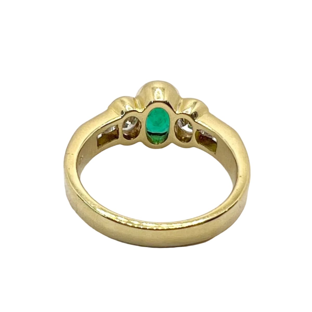 Bague DAMIANI en or jaune, émeraude et diamants - Castafiore