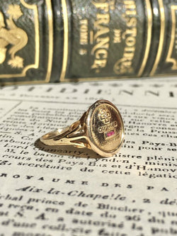 Bague d’amour Augis en or jaune 18K - Castafiore