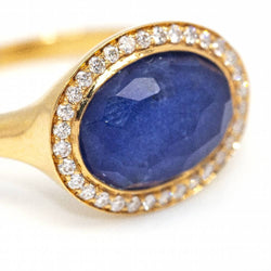 Bague DANZE avec saphir et diamant - Castafiore