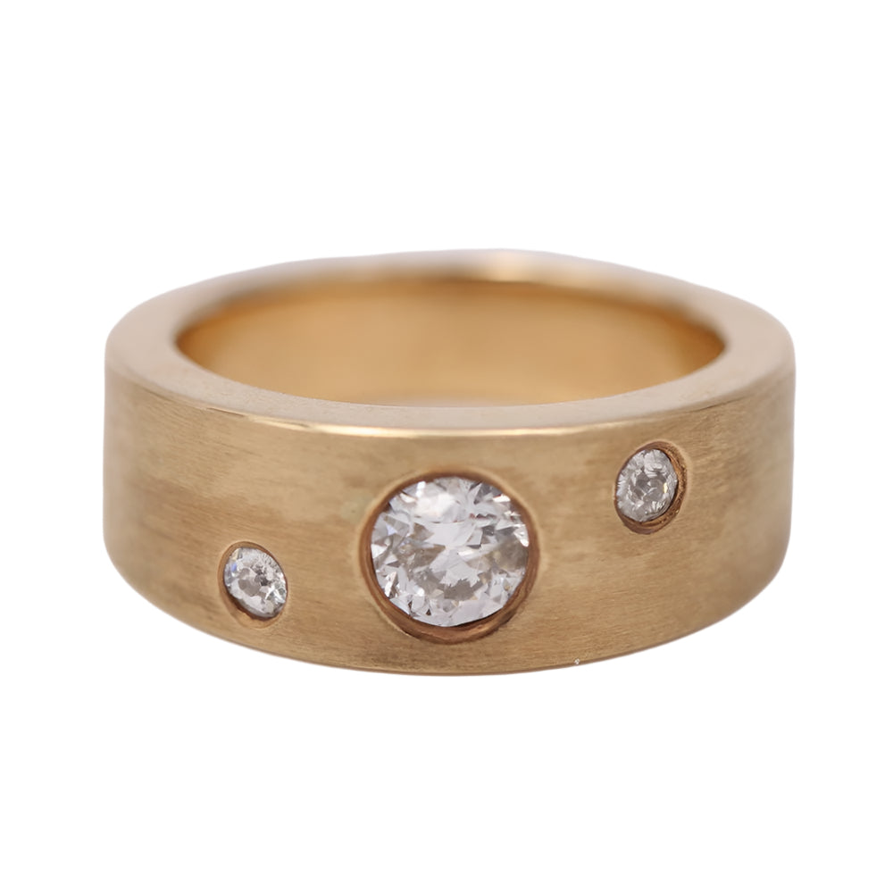Bague d'auteur en or et brillants - Castafiore