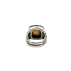 Bague DAVID YURMAN "Albion" en argent, nacre et diamants - Castafiore
