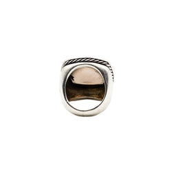 Bague DAVID YURMAN "Albion" en argent quartz fumé et diamants - Castafiore