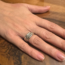 Bague DAVID YURMAN en argent et diamants - Castafiore