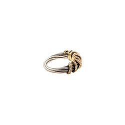 Bague DAVID YURMAN "Helena" en or jaune, argent et diamants - Castafiore