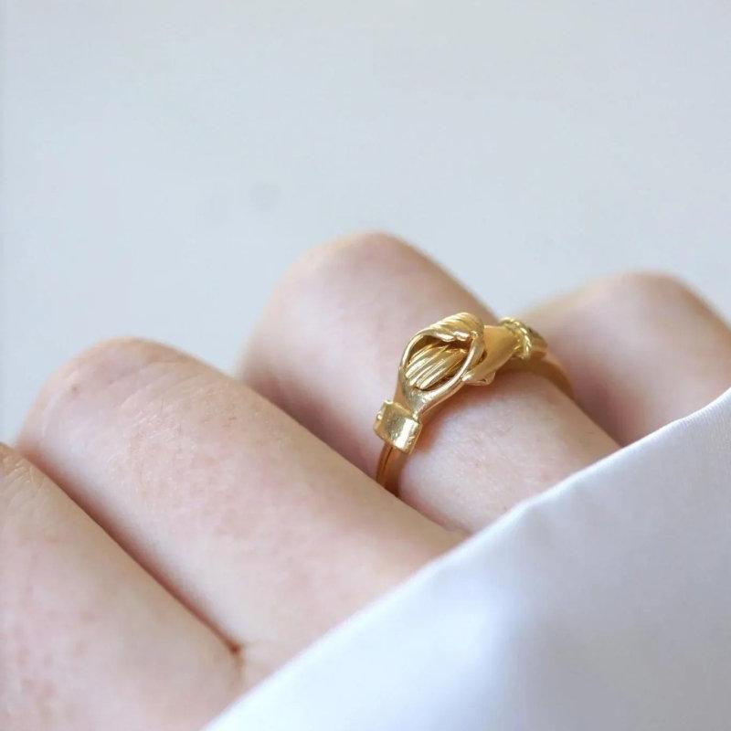 Bague de Foi Fédé Or Jaune - Castafiore