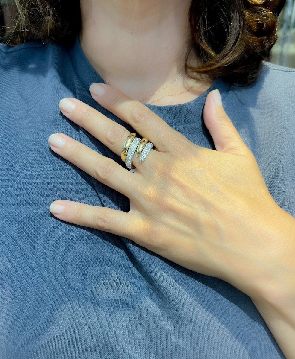 Bague de la maison Chaumet, collection Tango en diamant - Castafiore