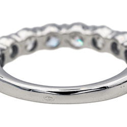 Bague Demi - Alliance en or blanc et diamants - Castafiore