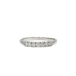 Bague Demi - alliance en or blanc et diamants - Castafiore