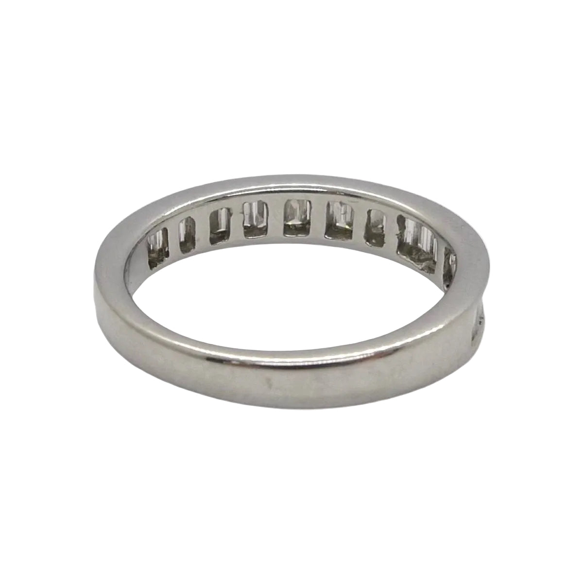 Bague Demi - alliance en or blanc et diamants - Castafiore