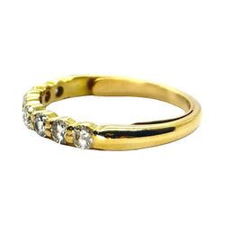 Bague Demi - alliance en or jaune et diamant - Castafiore
