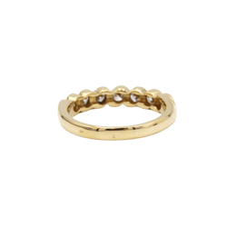 Bague Demi - Alliance en or jaune et diamants - Castafiore