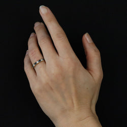 Half sapphire wedding rings diamonds yellow gold