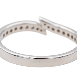 Bague Demi alliance en platine et diamant - Castafiore